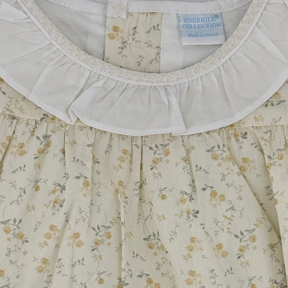 Edgehill Collection Kristin Ellen Hockman Ellen Floral Bubble Romper Size 3M